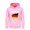 Pink, variant on Children Warm Winter Jackets German English Printing Boys Girls with Long Sleeves Hoodies Fall Winter Casual Tops Kids School Coat(Pink,7-8 Years)