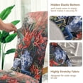 thumbnail image 5 of Yayeee 2 Pack Dining Chair Covers Stretch Parson Chairs Slipcovers Seat Protector, Red Vibrant Flowers, 5 of 6