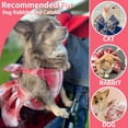thumbnail image 5 of Vorkoi Summer Academy Dog Dress Harness, Polyester, Small Dog Apparel, Pink, XS, 2 Piece Set, 5 of 8