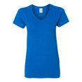 thumbnail image 1 of Gildan Ladies Heavy Cotton V-Neck T-Shirt, L, Royal, 1 of 3