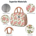 thumbnail image 4 of Womens Pioneer Flower Floral Print Pattern Lunch Box for Work,Insulated Lunch Bag for Women,Loncheras Para Mujer,Leakproof Adult Lunch Bag for Work,Beach,Travel,Picnic,Camping, 4 of 7