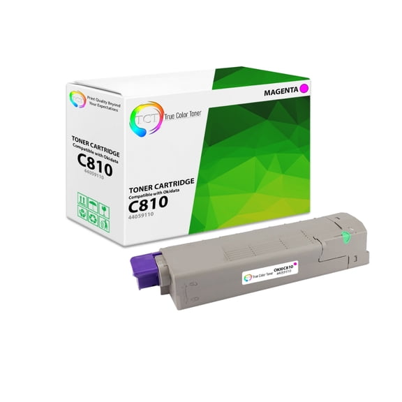 TCT C810 Magenta Toner Cartridge - Premium Compatible Replacement for C810M 44059110 Magenta