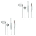thumbnail image 4 of tamizeot High-End Blend Sound Wired Earbuds Hifi Sounds Soft Ear Pads Stable PC In-ear Wired Earphone Laptop silver 2Set, 4 of 6