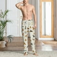 thumbnail image 6 of Lsque Dogs Funny Pets Print Men's Pajama Pants, Lounge Pant - Comfortable Home Wear,Elastic Waistband, Stylish Design-Large, 6 of 9