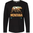 thumbnail image 3 of Inktastic Montana Vacation Bear Silhouette Long Sleeve T-Shirt, 3 of 5