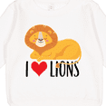 thumbnail image 3 of Inktastic I Love Lions Toddler Sweatshirt, 3 of 4