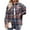 #1 Navyblue, variant on SHIBEVER Womens Blouses Flannel Plaid Shirts Long Sleeve Tops Button Down Fall Shirts for Women Fashion Clothing Plaid Jacket Coats