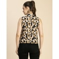 thumbnail image 4 of Moomaya Sleeveless Tie Up Neck Cotton Top - Women's Trendy Tie Up Neck Top, 4 of 9