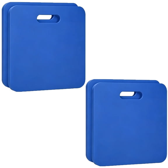 Tutuviw 4 Pcs Portable Stadium Foam Cushion Seat Pad Hard & Strong Outdoor Seating Kneel EVA Foam Cushion for Spectating Sport Camping(Blue)