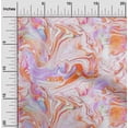 thumbnail image 2 of oneOone Polyester Spandex Orange Fabric Fluid Ink Craft Projects Decor Fabric Printed By The Yard 56 Inch Wide, 2 of 4