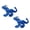 2PK Blue Dragon, variant on Mighty Dragon Red Durable Plush Squeaky Dog Toy