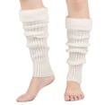 thumbnail image 2 of WHEANG Womens Leg Socks Color Block Knit Leg Warmers Fuzzy Furry Christmas Leg Cuffs Winter Warm Slouch Socks Foot Covers for Holiday Party Daily Wear One Size 2026 Sales, 2 of 3