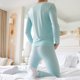 thumbnail image 3 of Ropa de otoño, pantalones largos para hombre, finos, de verano, de seda de hielo, para niños, con perspectiva elástica alta, de secado rápido, ajustados y sedosos, ropa interior, 3 of 6