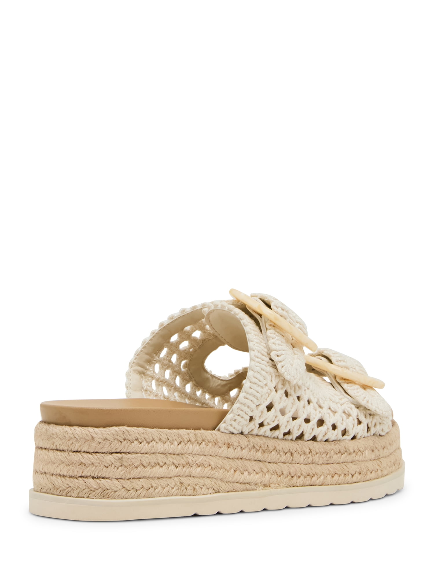 Madden Girl Women's Annika Two Strap Crochet Platform Sandal