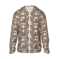 thumbnail image 1 of Vsdgher Sweat à Capuche Imprimé Raton Laveur pour Hommes Femmes, Manches Longues Protection Solaire Pêche pour Course Natation-TTG, 1 of 7