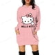 thumbnail image 4 of Sudadera con capucha para mujer, ropa de calle, informal, nueva, con estampado de HELLO KITTY, primavera, talla grande, vintage, manga larga, vestido Y2K, 4 of 5