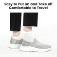 thumbnail image 4 of vibdiv Mens Slip on Hands Free Lightweight Walking Shoes Breathable Running Shoes Comfort Workout Tennis Sneakers zapatos de hombre Taupe Size 12, 4 of 7