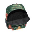thumbnail image 6 of FORMRS School Backpack with Front Zippered Pocket 12" Student Travel Daypack, Brown Christmas Gingerbread, 6 of 6