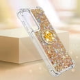 thumbnail image 6 of Phone Case for Samsung Galaxy A55 5G, Galaxy A55 5G Liquid Case Glitter Clear TPU Cute Love Moving Quicksand Sparkle Case with Stand Liquid Shockproof Cover for Samsung Galaxy A55 5G Gold YBZ, 6 of 14