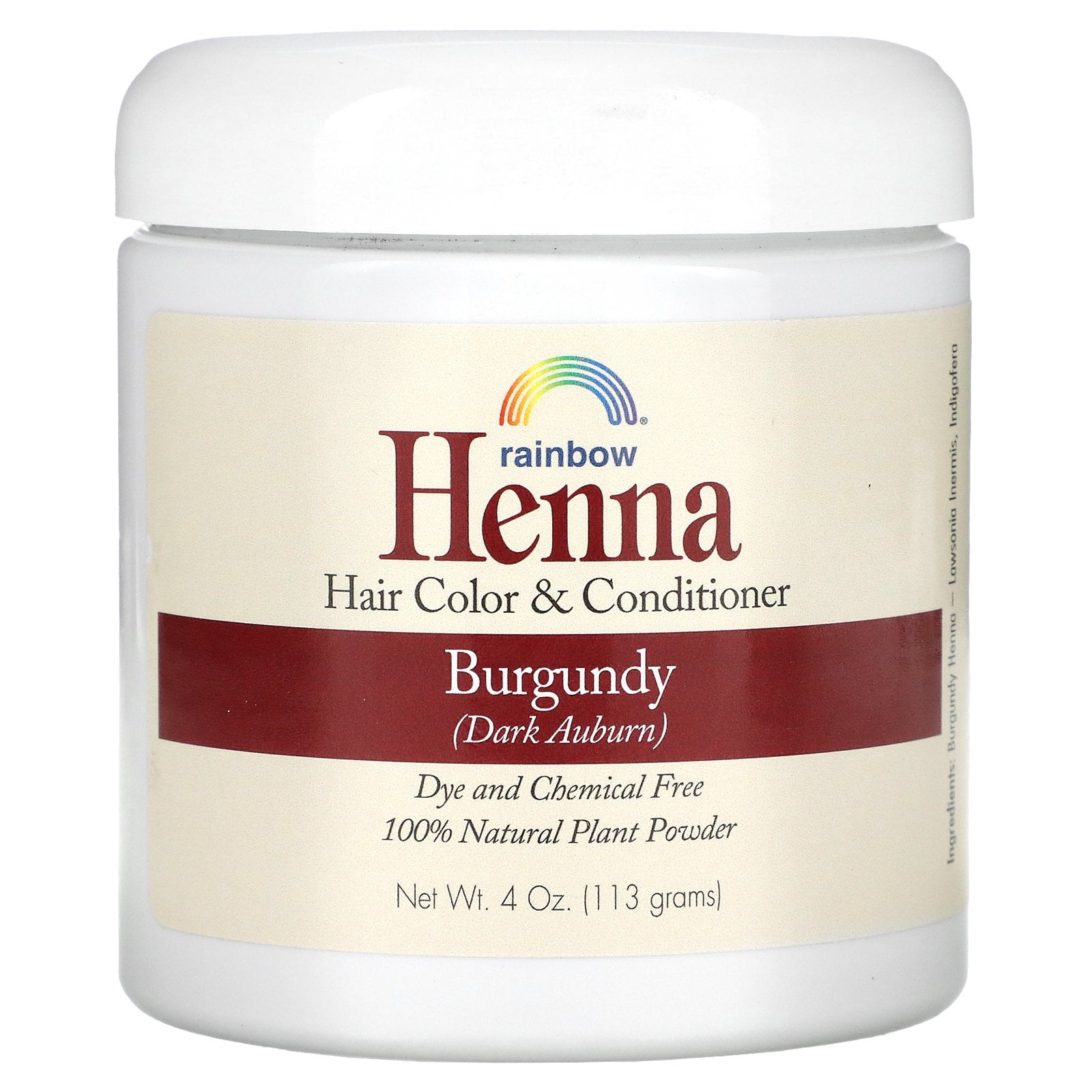 Rainbow Research Henna Hair Color & Conditioner, Pure Powder