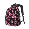 thumbnail image 2 of Haiem Lilies Flowers Lightweight Backpack for School, Classic Basic Water Resistant Casual Daypack for Travel with Bottle Side Pockets, 2 of 8