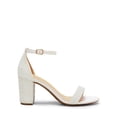 thumbnail image 2 of Zapatos DREAM PAIRS Sandalias de Tacón Bajo y Grueso Blancas, 2 of 7