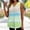 Green, variant on Ombre Striped Summer Tops for Women Casual Sleeveless V-Neck Eyelet Tank Tops Vacation Loose Beach Tank Tops for Women