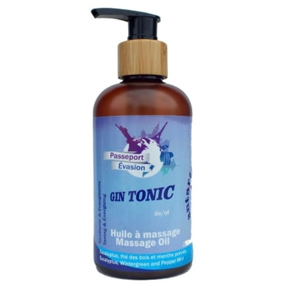 Huile massage/Massage oil Gin Tonic - 250ml/8oz.