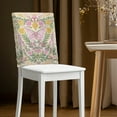 thumbnail image 2 of TSOVTHRID Butterfly Rose Floral Plant Print Chair Back Cover Dining Room Chair Cover Chair Back Protector Cover Washable Chairs Slipcovers for Weeding Banquet Party Decor, Set of 2, 2 of 7