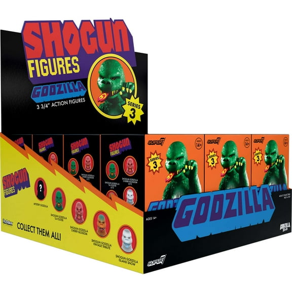 Super7 - Toho - Reaction Blind Box Wv9 - Shogun V3 12pc Flat