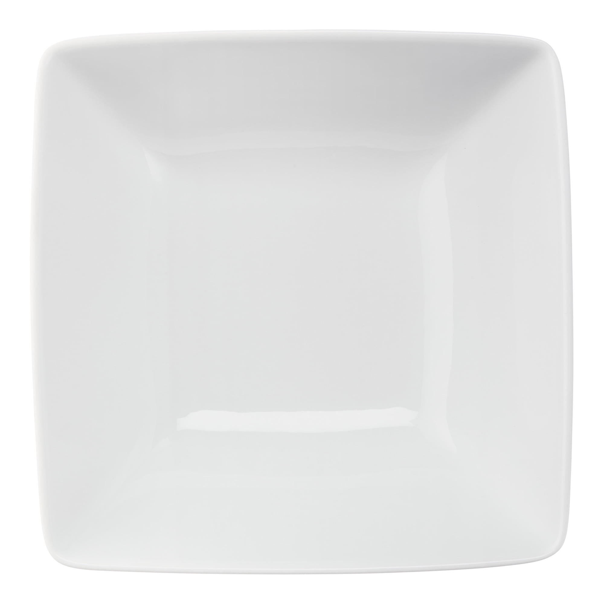 Better Homes & Gardens Loden Porcelain Square-Shaped Dinner Bowl, White