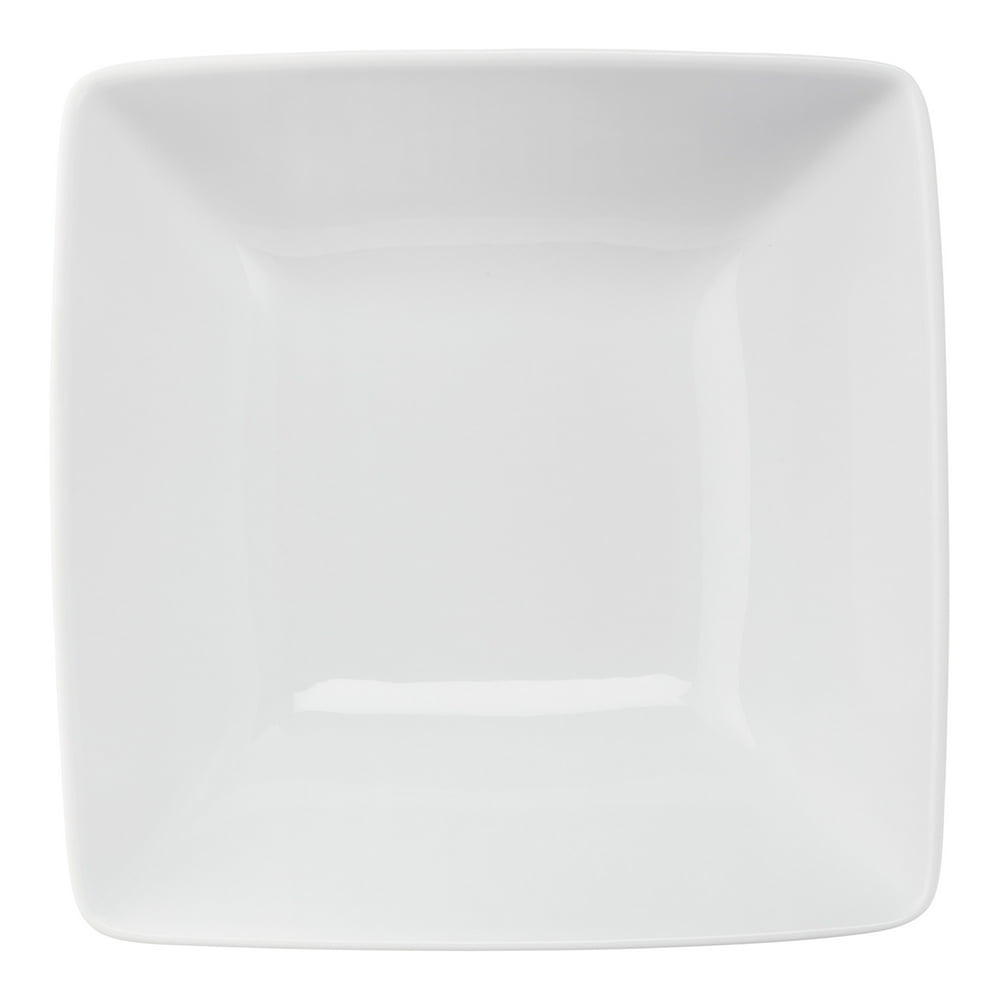 Better Homes & Gardens Loden Porcelain SquareShaped Dinner Bowl, White
