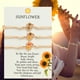thumbnail image 2 of Girasol Promesa Pulseras Mejor Amigo Distancia Amistad Pulseras Regalos para Mujeres Adolescentes Niñas 3PCS, 2 of 2