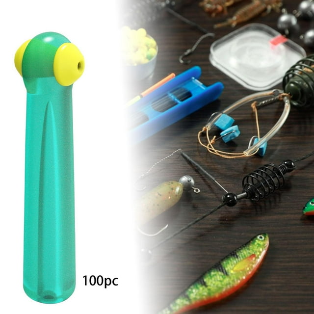 100 piezas de conector de deriva de asiento de flotadores de pesca, conector de flotadores de asiento de flotadores de pesca S