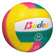 Baden Paradise Official Size Smile Indoor Outdoor Volleyball - Yellow/Pink/Green