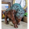 thumbnail image 5 of Wild Bison Buffalo Resin Statue In Green Patina Bronze Finish, 5 of 7