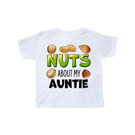 

Inktastic Nuts About My Auntie Peanut Almond Pistachio Gift Toddler Boy or Toddler Girl T-Shirt