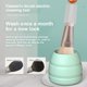 thumbnail image 4 of Herramienta de limpieza de pincel de maquillaje automático 12000 PRM recargables Cepillos electrónicos lavado Bowl Ajustable Hogar Suministros Naranja tholdsy CE001708-03B, 4 of 7