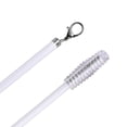 thumbnail image 1 of Barras de cortina blancas con varilla de metal a presión para ojales de 1/2 pulgada de ancho aluminio blanco 40 pulgadas, 1 of 5
