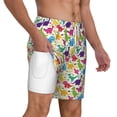 thumbnail image 3 of Goofa Colorful Dinosaurs Printed Men's Swim Trunks Board Shorts Quick Dry Mens Swimming Trunks with Compression Liner,Breathable Fit Hawaii Beach Shorts-X-Large, 3 of 9