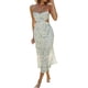 thumbnail image 1 of Txlixc Mujer Sexy Ahueca Hacia Fuera Maxi Vestido Spaghetti Straps Lace Up Bodycon Elegante Noche Fiesta Club Wear Midi Vestido Txlixc Casual, 1 of 8