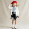 thumbnail image 4 of WOYY Toddler Girl's Piano Key Color Pleated Skirt Knit High Waisted Skirt, Sizes 2-3, 4 of 5