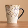 Ceramic Latte Art Cup Saucer Set Elegant Afternoon Tea Mug for ...