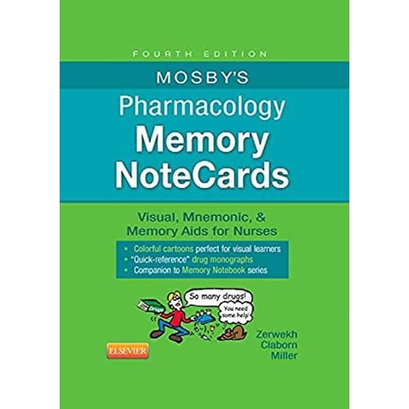 Pre-Owned Mosby's Pharmacology Memory NoteCards: Visual, Mnemonic, & Memory Aids for Nurses (Unknown) 0323289541 9780323289542