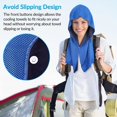 thumbnail image 4 of Toudaret 1 Pair Cooling Towel U-shaped Hoodie Beach Camping Gym Sun Protection Quick Drying Head Protection Cooling Cloth Sunscreen Bandana Kerchief, 4 of 8
