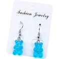 thumbnail image 1 of Pendientes de osito de goma KAIYANG 1 par colgantes color morado y azul, 1 of 4