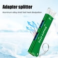 thumbnail image 3 of USB Laptop Docking Station with Keyring 3-In-1 Multiport 5Gbps USB 3.0 Portable OTG Aluminum Alloy USB-A Type-C Hub Adapter PC Accessories-Green, 3 of 8