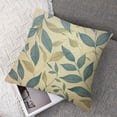 thumbnail image 7 of nygtbtfer  Blue Color Dusty Leaves Throw Pillow Cover Foliage Leaves Fern Greenery Herbs Plant Elegance Branch Nature Botanical Fall Pillow Case  Decorative Men Women Boy Girl Room Cushion Cover White, 7 of 7