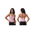 thumbnail image 2 of Gupgi Women Lace Halter Bodysuits Spaghetti Strap Backless Cami Top Summer Fitted Romper, 2 of 9