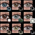 thumbnail image 2 of AMARA 1 Par De Lentes De Contacto Coloridos , Estilo Popular , Suaves De Uso De 1 Año De Lente Fáciles De Usar Marrón Azul , (COD Y Entrega Rápida), 2 of 4